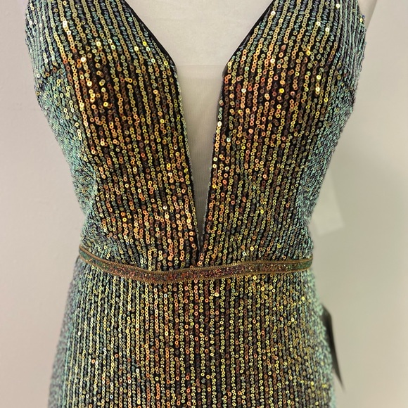 GLOW Dress Gunmetal Size 6 New With Tags - Picture 4 of 10